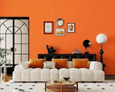 Dimoon 118''x17.7'' Orange Peel and Stick Wallpaper Contact Paper Modern Self Adhesive Wall Paper Removable Renter Friendly Textured Solid Color Shelf Vinyl Roll (118''x17.7'',Tropical Orange) by GreenHaven Gardens