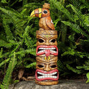 Outdoor Tiki Statue Decoration-Solar Garden Figurine - Woodpecker Waterproof Unique Housewarming Gifts for Women Patio,Balcony,Yard,Lawn Decor 15 Inch Tall by GreenHaven Gardens