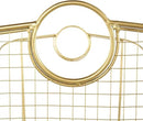 Deco 79 Metal Geometric Decorative and Functional Storage Basket Wire Grid Basket Organizer with Curved Edges Ring Handles, Basket for Storage 30" x 20" x 20", Gold by GreenHaven Gardens