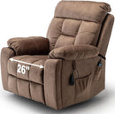 Power Lift Recliner Chair for Elderly, Lazy Boy Recliner Chair with Massage and Heating, 26in Extra Wide Recliner Seat with Cup Holder, Adjustable Electric Reclining Chair for Big Man by CozyNest Decor