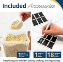Reli. Airtight Food Storage Containers with Lids (16 Sets) | Kitchen Organizers and Storage Pantry Organizers | BPA Free Plastic Food Containers | Super Variety Pack w/Measuring Cup, 18 Labels, Pen by CozyNest Decor