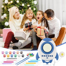 deAO Pottery Wheel for Kids Complete Painting Set for Beginners Mini Pottery Wheel Kit with Air Dry Clay Tools, Arts & Crafts Clay Wheel Toys Birthday Gifts for Girls Boys Age 3+ (Blue) by TinyTreasures Baby Boutique