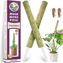 DUSPRO Stackable Mesh Moss Pole for Plants Monstera Potted Plant Stakes for Indoor Plants Extendable Plant Pole Moss Sticks for Plants Climbing Vine Supporting Monstera Trellis 2Pack 22'' by GreenHaven Gardens