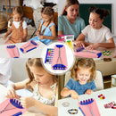 Rdfmy Friendship Bracelet Making Kit for Girls, Arts and Crafts Bracelets String Maker Kit for Kids Ages 8-12 Christmas Birthday Gifts Pink with Blue by TinyTreasures Baby Boutique