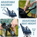 Portal Hammock Camping Chair, Portable Outdoor Swinging Chairs, Rocking Chair for Adults with Adjustable Back and Height for Lawn, Backyard, Patio, Supports 400 lbs, Breathable Mesh High Back, Blue by GreenHaven Gardens