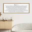 LuZhiQiang Psalm 91 Wall Decor Art 40"×15" Bible Verse Sign for Family Bedroom Christian Large Wood Framed Wall Hanging (Wood) by CozyNest Decor