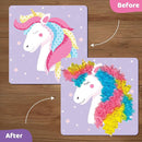 jackinthebox Poke Poke Art – Magical Theme, Mess-Free Fabric Art and Craft, Flower Pressing Kits, Gift for Kids, Girl Gifts, DIY Activity Boy Gift, Toys for Girls and Boys Ages 4 5 6 7 8 by TinyTreasures Baby Boutique