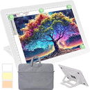 Phylosal Rechargeable A4 Light Pad with Built-in Stand & Bag, Magnetic Tracing Light Box for Drawing, Diamond Art Light Board with Side Button, Super Bright Light Table for Diamond Painting, Sketching by TinyTreasures Baby Boutique