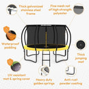 JUMPZYLLA Trampoline Outdoor 8FT 10FT 12FT 14FT 15FT 16FT with Enclosure and Ladder, ASTM Approved Recreational Trampoline for Kids and Adults, Anti-Rust Coated Frame by TinyTreasures Baby Boutique