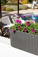 Veradek Demi Series Window Box Planter - Long Planter Box for Windowsill/Balcony | Durable Plastic-Stone Composite Material | Modern Décor for Flowers/Herbs by GreenHaven Gardens