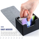 Yookeer 4 Pieces Leather Deck Card Boxes Cards Deck Game Box for Collectible Playing Card Box Compatible with MTG Commander(Black, Purple, Yellow, White,Horizontal) by GreenHaven Gardens