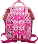 Wrangler Aztec Backpack Multifunction Baby Travel Bag with Changing Pad, Stroller Straps and Pacifier Case WG2204-91103PK by TinyTreasures Baby Boutique