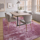 Kelarea Living Room Rug, 6x9 Rug Modern Abstract Washable Rugs Pink Faux Wool Vintage Carpet, Non Slip Rugs for Bedroom, Dining Room, College Dorm, Kids Playroom, Home Office by TinyTreasures Baby Boutique