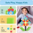 PicassoTiles 60pc Magnetic Puzzle Cube Building Set 1 Inch 3D Blocks STEM Construction Toy for Toddlers Kids Boys Girls Age 3+ Montessori Learning Travel Sensory Gift with Educational Idea Book PMC60 by TinyTreasures Baby Boutique