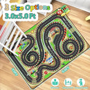 Kids Rug, Race Track Baby Play Mats, Realistic 3D Cascading Surround Route, 3x5 Ft Kids Rug for Playroom, Great for Playing with Cars and Toys, Non-Slip Car Carpet by CozyNest Decor