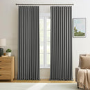 KEQIAOSUOCAI Blackout Pinch Pleated Curtains 90 Inches Long, Privacy Window Drapes for Living Room/Dining Room/Bedroom, 72 Inch Wide x 90 Inch Long,Grey Color, Pleat with Hooks, 2 Panels by TinyTreasures Baby Boutique