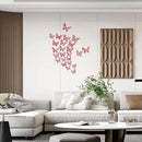 SAOROPEB 3D Butterfly Wall Decor - 48 Pcs, 4 Styles, 3 Sizes - Removable Stickers (Blood Red) for Birthday & Party Celebrations by CozyNest Decor