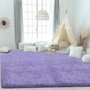 4x6 Area Rug for Living Room: Fluffy Shag Soft Washable Rugs Fuzzy Plush Indoor Carpet for Bedroom Nursery Playroom Dorm Kids Girls Boys Room (Purple, 4'x6') by TinyTreasures Baby Boutique