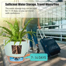 10 Inch Self Watering Hanging Pots, 2 Pack Hanging Planters with 40oZ Deep Reservior for Indoor Outdoor Plants Flowers, Green with Brown by GreenHaven Gardens