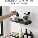 JOOM Wall Shelf,Metal Floating Shelf,12" Black Floating Shelf, Small Shelf for Wall(Black, 12 in) by CozyNest Decor