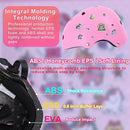 Kids Bike Helmet with DIY Stickers and Knee Pads Elbow Pads Wrist Guard Set for Ages 3-8-14 Toddler Boys Girls Helmet for Roller Skates Cycling Skateboarding Bicycle Scooter by TinyTreasures Baby Boutique