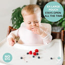 Loulou Lollipop Soft, Waterproof Silicone Feeding Bib by TinyTreasures Baby Boutique