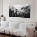 Foggy Forest Wall Art for Living Room,Black and White Pictures for Wall,Tree Wall Decor for Bedroom 20 x 40 Inch by CozyNest Decor