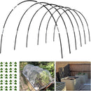Garden Hoops Grow Tunnel, 6 Sets of 7FT Greenhouse Hoops for Raised Beds, Rust-Proof Fiberglass Frame for Garden Netting, Small Greenhouse Kit, Shade Cloth, Plant Row Covers, 30pcs by GreenHaven Gardens