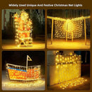 Led Net Lights Christmas Lights Outdoor Christmas Net Lighting with 121Led Mini Globe Lights 5ftx5ft, Outdoor Indoor Fairy Mesh Net Lights for Christmas Trees, Bushes, Shrubs Decorations(WarmWhite) by GreenHaven Gardens