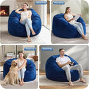 Hobestluk 4FT Bean Bag Chair Giant Bean Bag Chairs for Adults Large Bean Chairs with Removable Cover, Beanbag Chair with Filler, Adult Bean Bag Chairs for Living Room, Bedroom by CozyNest Decor