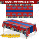 Oudain 3 Pcs Spider Tablecloth 108 x 54 in Red and Blue Plastic Disposable Table Covers City Web Theme Birthday Party Decorations Large Table Cloths for Party Indoor Outdoor (Birthday) by CozyNest Decor