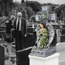 Yiosax-Solar Angels for Cemetery-Garden Statue Lights Decor - Before The Cross on One Knee Wings Praying Angel Figurine Bless You Cemetery Patio Lawn Yard Porch Decorations by GreenHaven Gardens