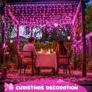 JMEXSUSS 400 LED Pink Valentine Lights, Connectable Pink Christmas Lights Indoor Outdoor with Remote, Pink Icicle String Lights for Room Fireplace Decorations by GreenHaven Gardens
