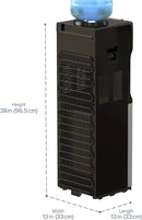 Brio Essential Series Top Loading Water Cooler Dispenser - Tri Temp Dispense, Child Safety Lock, Holds 3 or 5 Gallon Bottles - UL/Energy Star Approved by CozyNest Decor