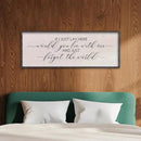 LuZhiQiang If I Lay Here Would You Lie With Me Sign Wall Decor 40"×15" Wood Framed Master Bedroom Above Over Bed Inspirational Wall Art (Black) by CozyNest Decor