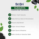 Sri Sri Tattva Sudanta Charcoal Toothpaste Gel – SLS, Fluoride Free Herbal Toothpaste with Neem & Ayurvedic Herbs – Natural Teeth Whitening, Fresh Breath, Oral & Gum Health – 100g Tube (Pack of 1) by CozyNest Decor