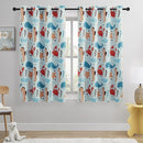 Kids Blackout Curtains - Ocean Whale Design, 100% Blackout, 2 Panels, Each W52×L63, Thermal Insulated for Bedroom, Noise Reducing, Excellent Colorfastness, Dive into an Underwater Adventure by TinyTreasures Baby Boutique