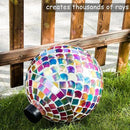 VCUTEKA Gazing Ball, Glass Mosaic Gazing Balls Sphere for Garden Lawn Outdoor Ornament Yard Decorative, 10-Inch by CozyNest Decor