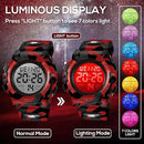 Kids Watch,Boys Watch for 3-15 Year Old Boys,Digital Sport Outdoor Multifunctional Chronograph LED 50 M Waterproof Alarm Calendar Analog Watch for Children with Silicone Band,Kids Gift by TinyTreasures Baby Boutique