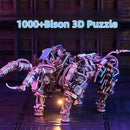 Adult 3D Metal Puzzles Bison Metal Model Kits 3D Metal Puzzles Mechanical Bulls Building Blocks Difficult DIY Assembly - High-end Gifts for Men by TinyTreasures Baby Boutique
