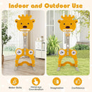 Costzon Toddler Basketball Hoop, 4-in-1 Kids Sports Activity Center with Rim, Soccer Goal, Golf, Ring Toss, Height Adjustable Kids Basketball Hoop with Fillable Base for Indoor Outdoor (Yellow Deer) by TinyTreasures Baby Boutique