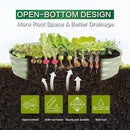 Gardmax Galvanized Raised Garden Bed, Lightweight Planter Boxes Outdoor with Easy Assembly, Large Garden Bed for Vegetables, Fruits, Flower Milk White by CozyNest Decor
