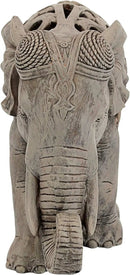 Design Toscano Anjan the Elephant Jali Sculpture by CozyNest Decor