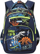 Cusangel Backpack for Boys Girls School Bookbags,Kindergarten Elementary Middle School Lightweight Waterproof Multifunctional Large Capacity for Backpack (17inch Luminous dinosaur) by TinyTreasures Baby Boutique