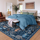 OJIA Jungle Print Rugs for Living Room 8x10 Washable Area Rugs for Bedroom, Modern Non-Slip Ultra-Thin Soft Large Carpet Non-Shedding Nursery Rug for Teens Kids Playroom Dining Room Home Decor by TinyTreasures Baby Boutique