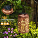 Solar Lanterns Outdoor Waterproof Bee Mushroom Decoration Gifts for Women Mon Grandma Hanging Solar Lights for Outside Metal LED Lanterns for Yard, Patio, Garden Decor by GreenHaven Gardens