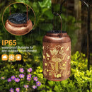 Solar Lanterns Outdoor Waterproof Bee Mushroom Decoration Gifts for Women Mon Grandma Hanging Solar Lights for Outside Metal LED Lanterns for Yard, Patio, Garden Decor by GreenHaven Gardens