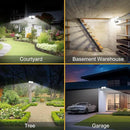 Rechargeable Battery Operated Motion Light 2500LM & 4000LM Motion Sensor Security Light(1-3 Months Endurance) USB Charging LED Flood Light Outdoor (Brown) 1 Pack by GreenHaven Gardens