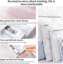 3 Pack Mesh Laundry Bags Medium by MDSXO- Fine Durable Lingerie Delicates Bag for Washing Machine for Socks, Bra, Mask,Underwear 12 * 16 inch [3 Pack] by TinyTreasures Baby Boutique