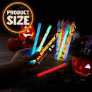 JOYIN 24 Pcs Halloween Glow Stick Hanging Wands in 8 Different Pattern Designs and 6 Colors for Kids Party Favors, Halloween Party Supplies, Glow in the Dark, Goodies Bags Fillers, Non Candy Treats by TinyTreasures Baby Boutique